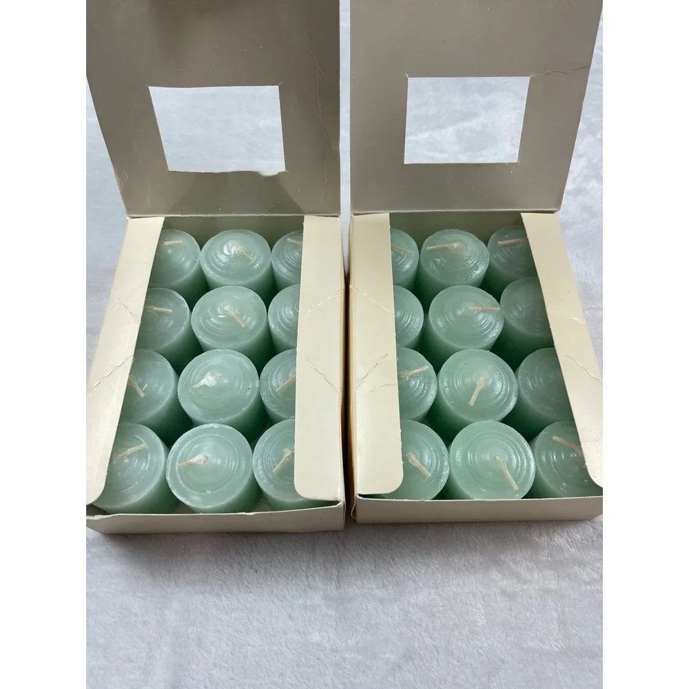 Pier 1 Imports Fresh Fig Votive Candles 24 Count Green Scented Discontinued